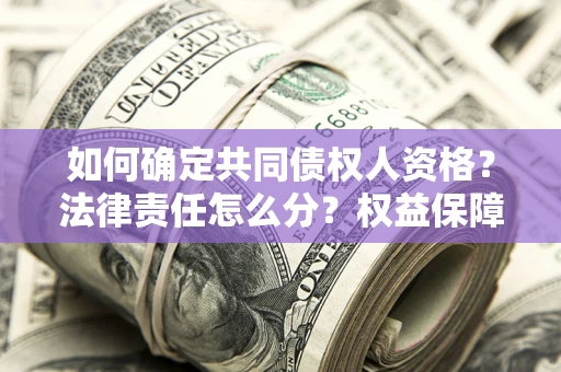北京如何确定共同债权人资格？法律责任怎么分？权益保障技巧揭秘！