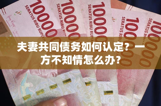 北京夫妻共同债务如何认定？一方不知情怎么办？