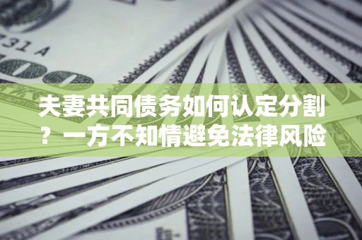 北京夫妻共同债务如何认定分割？一方不知情避免法律风险必看！